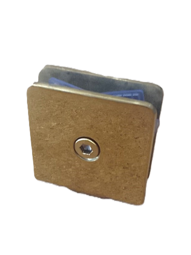 Conector simple Dorado para mampara inoxidable
    